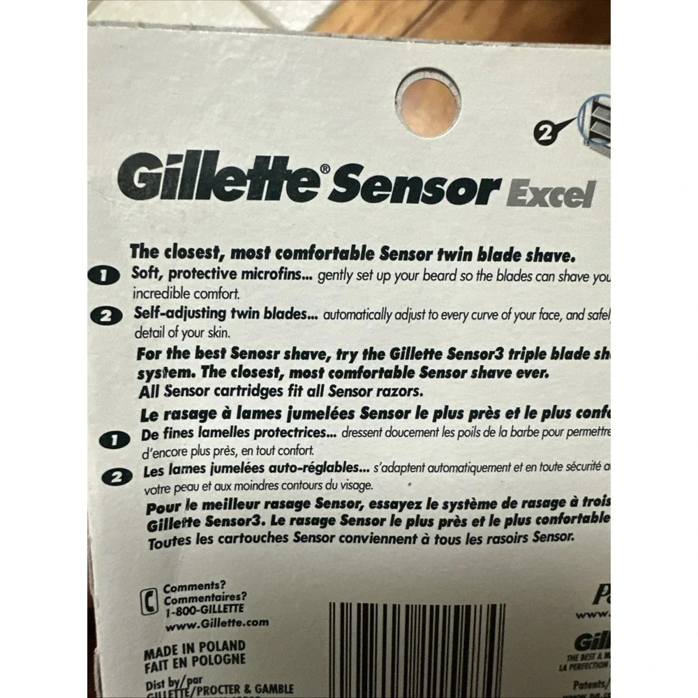 Gillette Sensor Excel Shaving Cartridges - Pack of 10 Twin Blades